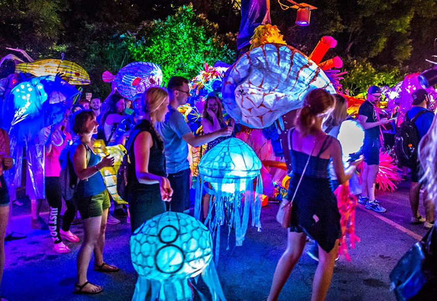 Radiant Waves Lantern Parade, Young Leaders Community Mural and Mosaic Mondays